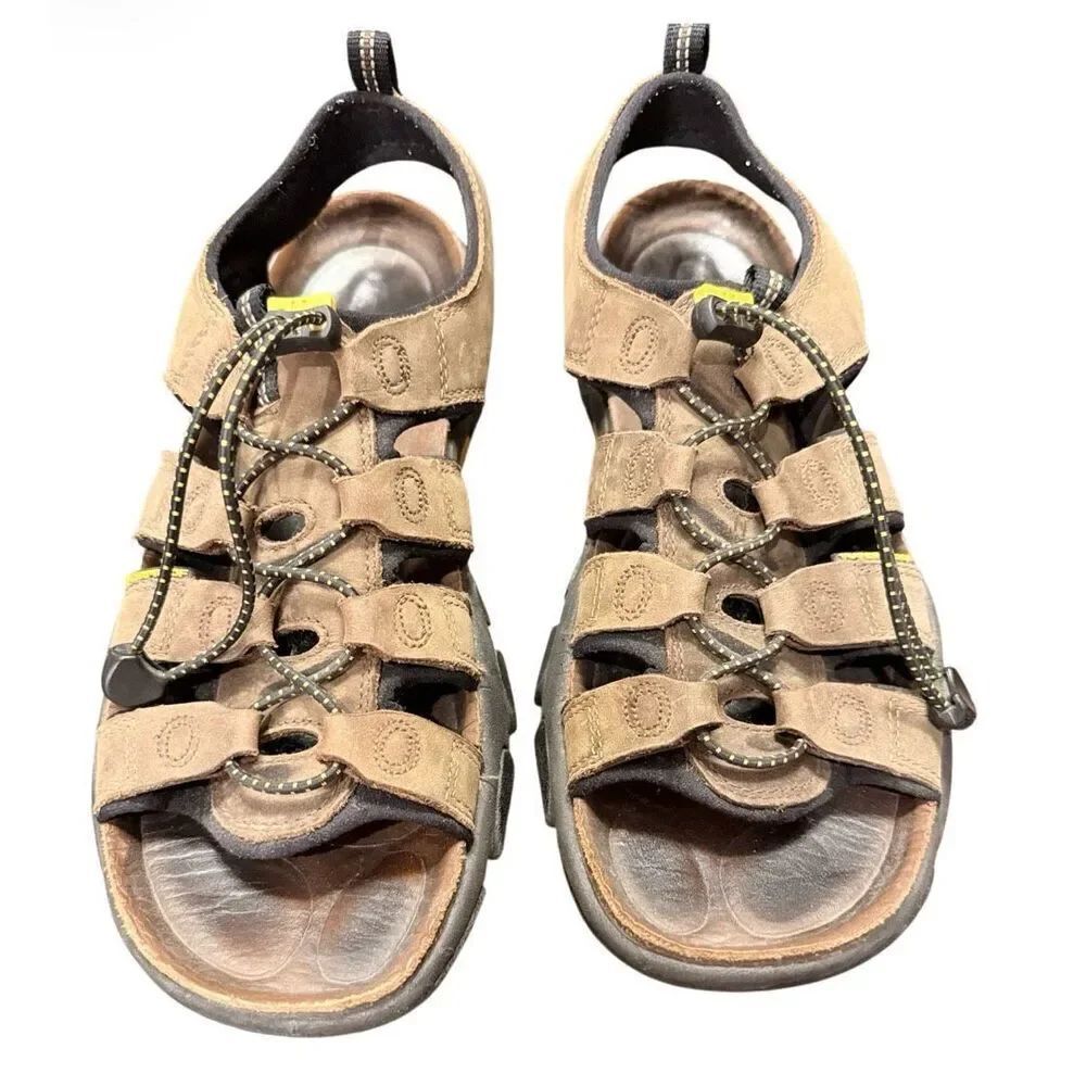 Keen Daytona II Leather Sandals Brown Men Size 10 Hiking Camping Outdoors